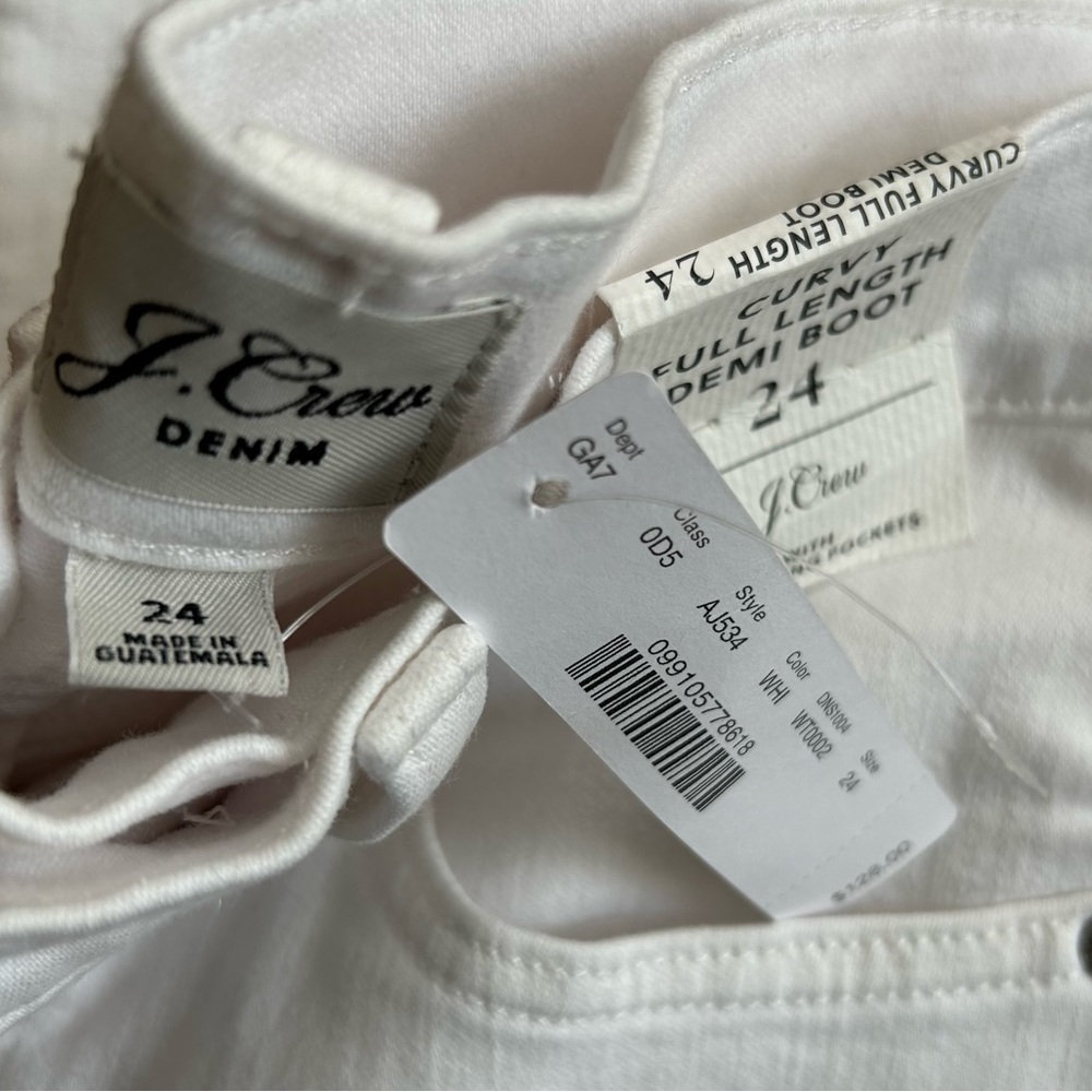 J. Crew Curvy Full Length Demi Boot Jeans Size 24 - Picture 7 of 8